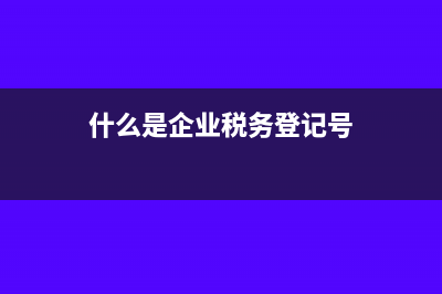 什么是企业税务风险?(什么是企业税务登记号)