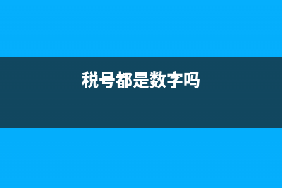 税号是不是纳税人识别号?一般多少位数?(税号都是数字吗)