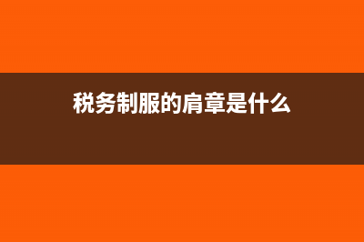 税务制服的肩章是什么?(税务制服的肩章是什么)