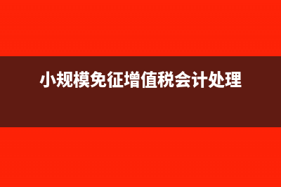 增值税会计处理规定?(小规模免征增值税会计处理)