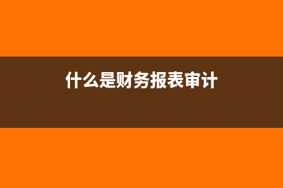 审计财报层次的认定区别是什么(什么是财务报表审计)