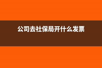 公司去社保局开社保户需要哪些资料？(公司去社保局开什么发票)