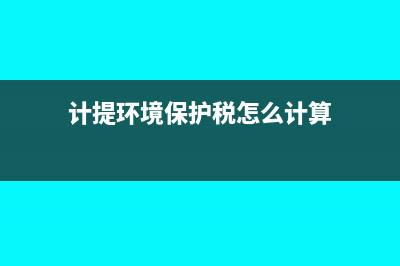 计提环境保护税是计入税金及附加还是计入管理费用？(计提环境保护税怎么计算)