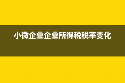 所得税税率变化后递延所得税资产怎么计提(小微企业企业所得税税率变化)