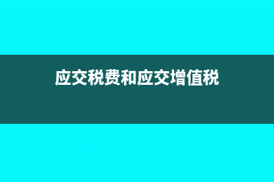 应交税费和应交税金有什么区别(应交税费和应交增值税)