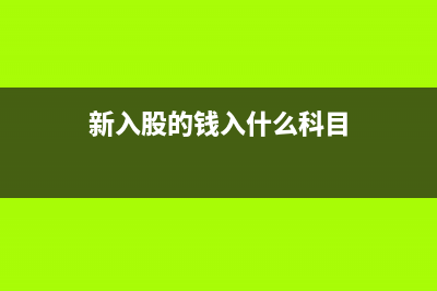 新股份投资的账务处理怎么做?(新入股的钱入什么科目)