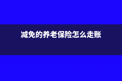 养老减免退款计入什么科目(减免的养老保险怎么走账)