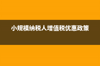 小规模纳税人增值税申报表怎么填(小规模纳税人增值税优惠政策)