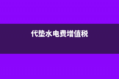 代垫水电费资本属于所有者权益吗(代垫水电费增值税)