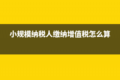 小规模纳税人缴增值税附加税吗?(小规模纳税人缴纳增值税怎么算)