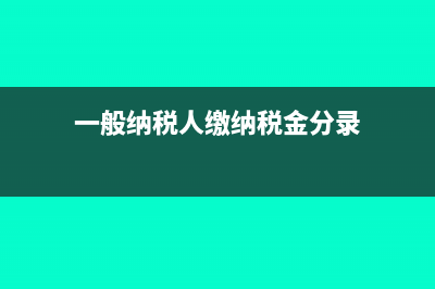 一般纳税人缴纳印花税会计分录(一般纳税人缴纳税金分录)