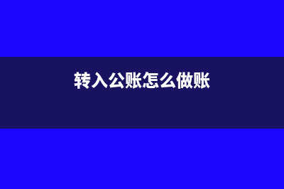 转帐进公帐要怎么做现金日记帐?(转入公账怎么做账)