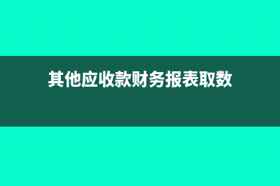 其他应收款在财务报表中根据什么填?(其他应收款财务报表取数)