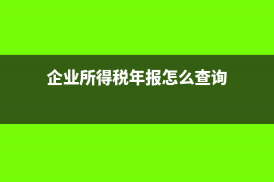 企业所得税年报可以更正申报吗?(企业所得税年报怎么查询)