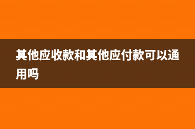 其他应收款和其他应付款的区别(其他应收款和其他应付款可以通用吗)