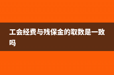 工会经费与残保金如何缴纳申报(工会经费与残保金的取数是一致吗)