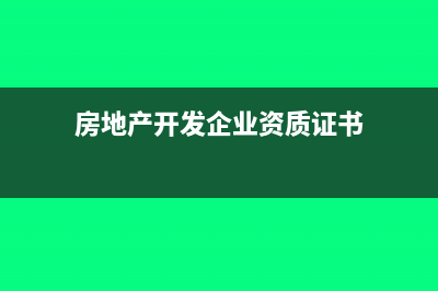房地产开发企业直接支付给业主的维修费用怎么做账务处理(房地产开发企业资质证书)