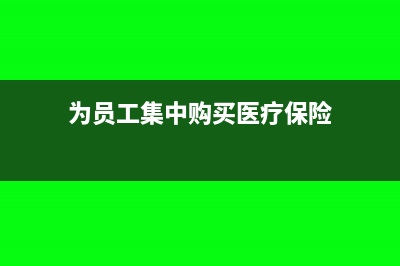 为员工集中购买工服进项税可以抵扣吗(为员工集中购买医疗保险)