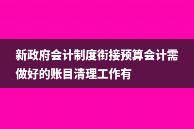 新政府会计制度中待资产损益科目怎样处理?(新政府会计制度衔接预算会计需做好的账目清理工作有)