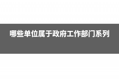 属于政府单位应付职工薪酬核算内容的有哪些(哪些单位属于政府工作部门系列)