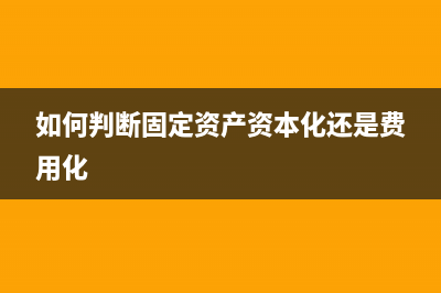 如何判断固定资产处置是收益还是损失(如何判断固定资产资本化还是费用化)