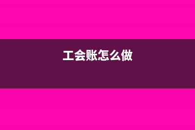 工会记账怎么登明细账(工会账怎么做)