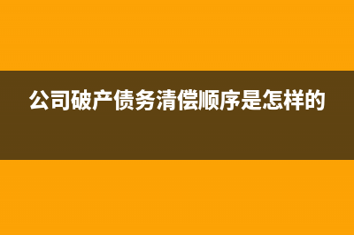 属于破产债权的主要有哪些(公司破产债务清偿顺序是怎样的)