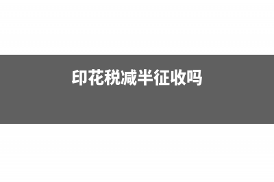 印花税不减半的有哪些(印花税减半征收吗)