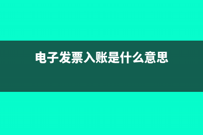 电子发票入额避免二次报销(电子发票入账是什么意思)