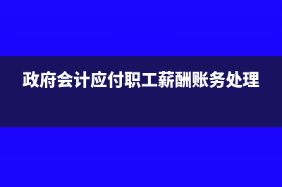政府会计应付职工薪酬包括遗属补助吗(政府会计应付职工薪酬账务处理)