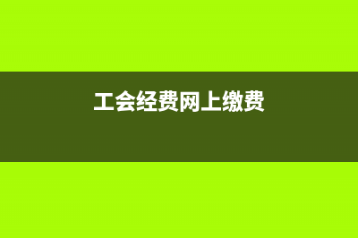 缴纳工会经费网上操作步骤(工会经费网上缴费)