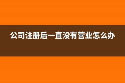 公司注册后一直没有经营怎么清税(公司注册后一直没有营业怎么办)