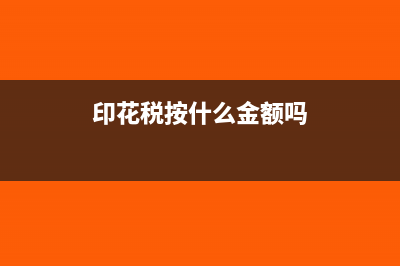 印花税按什么金额申报(印花税按什么金额吗)