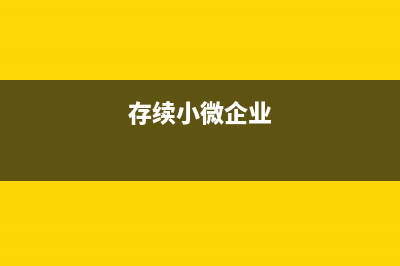 小微企业长期零申报可以吗(存续小微企业)
