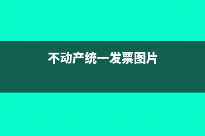 销售不动产统一发票能更改吗(不动产统一发票图片)