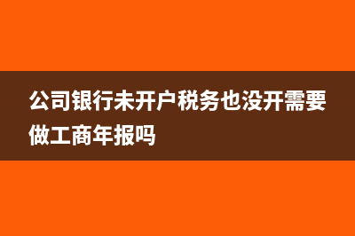 公司银行未开户股东垫款怎么记账(公司银行未开户税务也没开需要做工商年报吗)