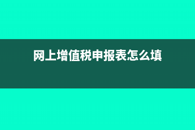 网上增值税申报流程的6步步骤(网上增值税申报表怎么填)
