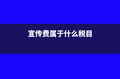 宣传费进项税是否抵扣(宣传费属于什么税目)