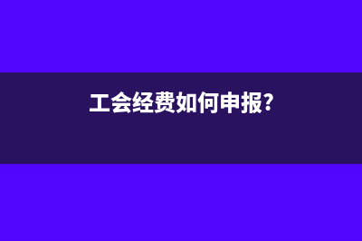 工会经费如何申报缴纳(工会经费如何申报?)