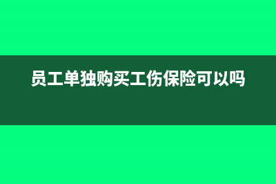 给员工单独买的人身意外保险怎么入账(员工单独购买工伤保险可以吗)