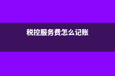 税控服务费当月份不做减免怎么办(税控服务费怎么记账)