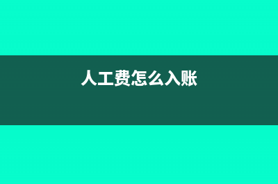 人工费怎么做凭证(人工费怎么入账)