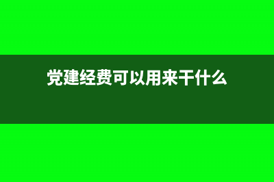 党建经费买的设备需要入固定资产吗(党建经费可以用来干什么)