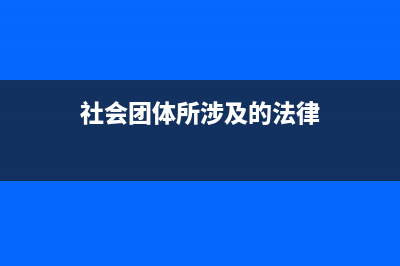 社会团体所涉及的所得税会计科目是什么(社会团体所涉及的法律)