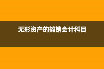 无形资产的摊销计入计税基础吗(无形资产的摊销会计科目)