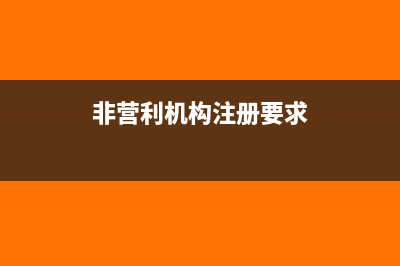 非营利机构注册资本怎么记账(非营利机构注册要求)
