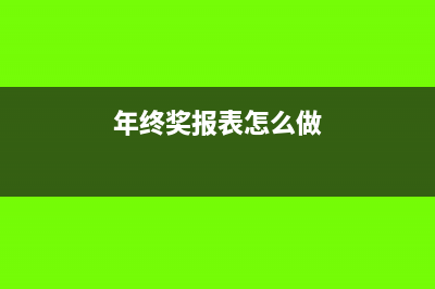 年终奖在年报中什么地方体现出来(年终奖报表怎么做)