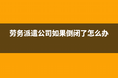 劳务派遣公司如何缴纳增值税(劳务派遣公司如果倒闭了怎么办)