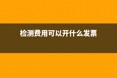 检测费用可以开多少个点的税率(检测费用可以开什么发票)