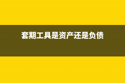 套期工具属于什么性质的科目(套期工具是资产还是负债)